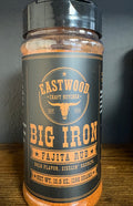 Eastwood Craft Butcher Big Iron Fajita Rub, 10.5 oz bottle with black and gold label